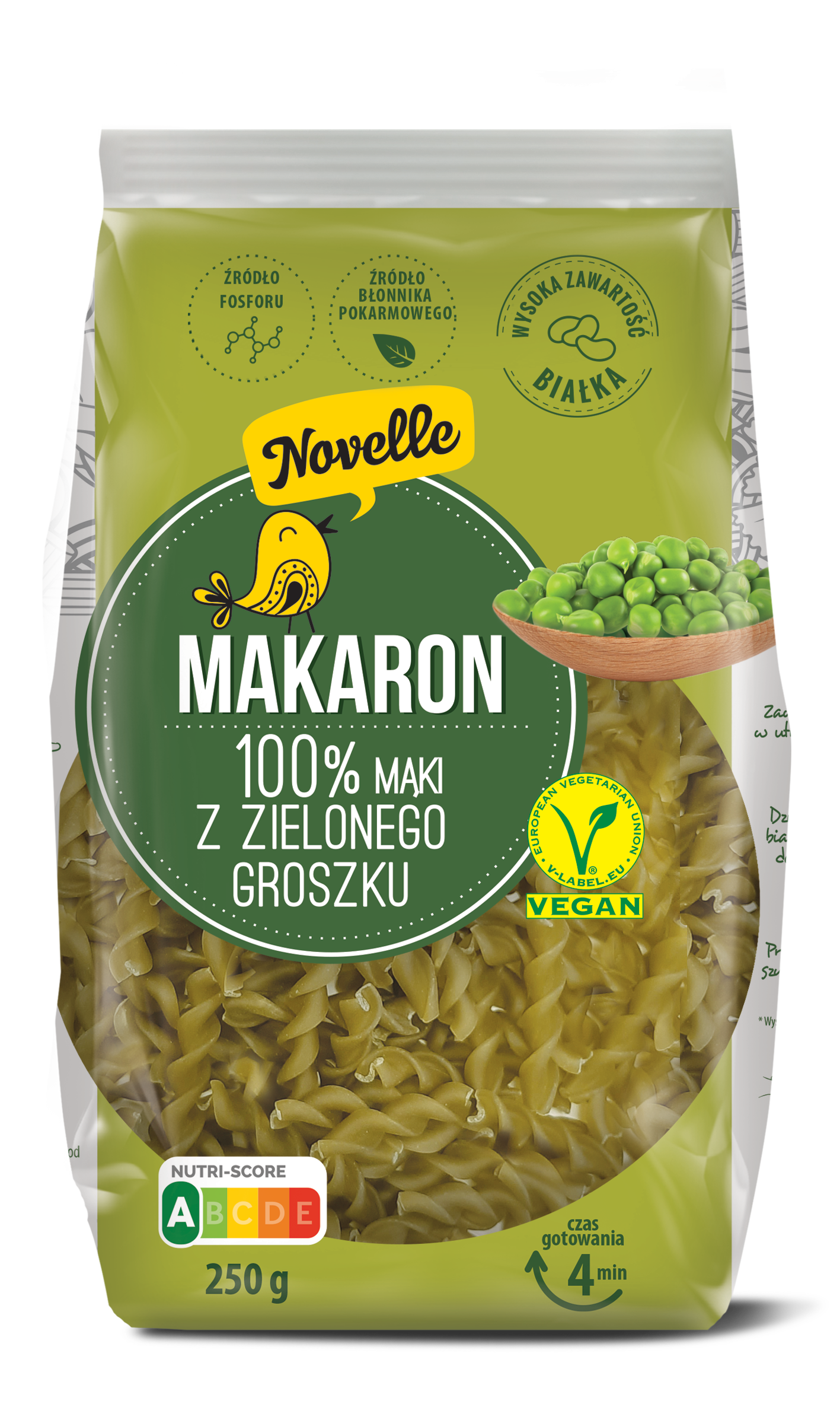 Novelle 250g groszek folia