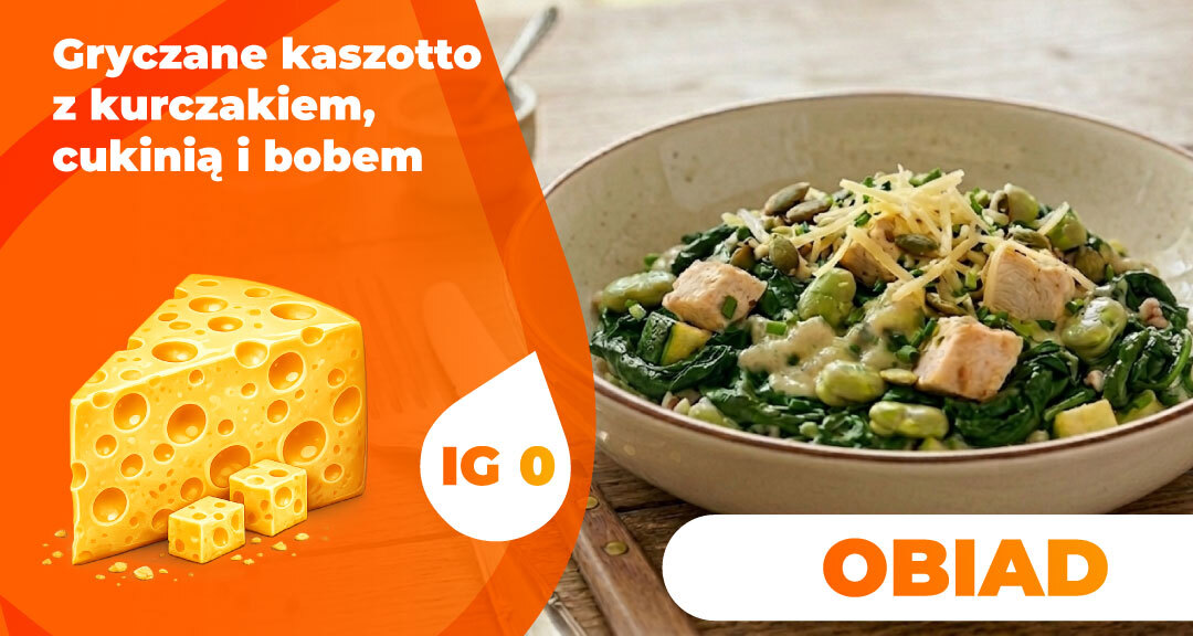 Read more about the article Gryczane kaszotto z kurczakiem, cukinią i bobem