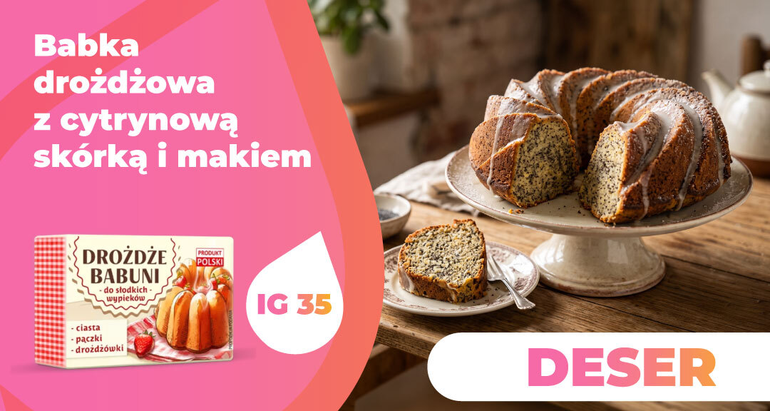 Read more about the article Babka drożdżowa z cytrynową skórką i makiem