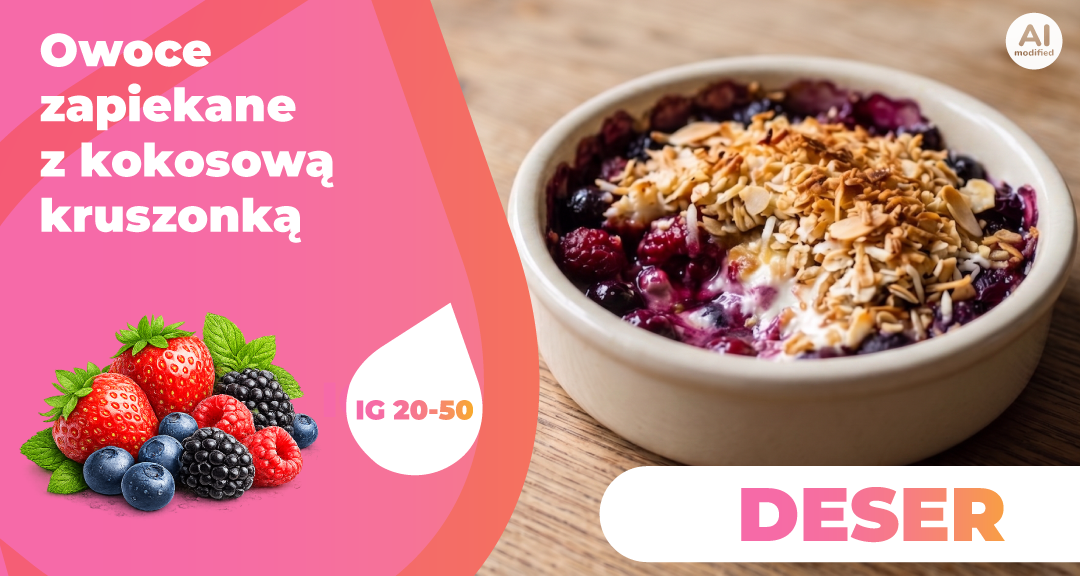 Read more about the article Owoce zapiekane z kokosową kruszonką