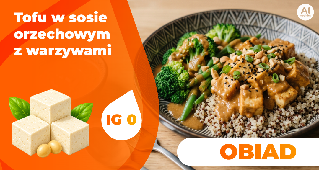 Read more about the article Tofu w sosie orzechowym z warzywami