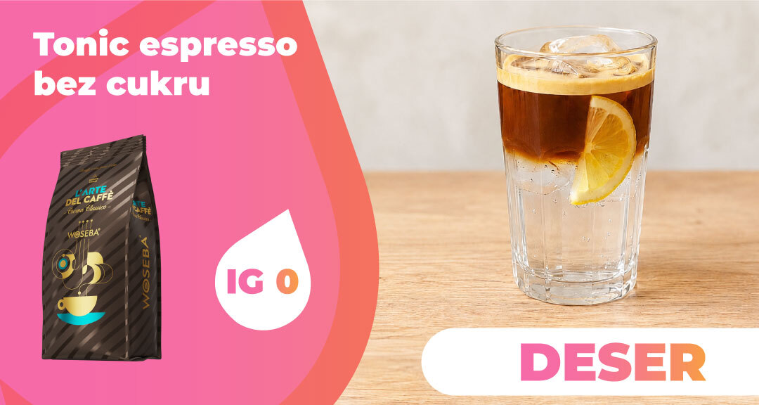 Read more about the article Espresso Tonic bez cukru z kawą Woseba L’arte del Caffè Crema Classico